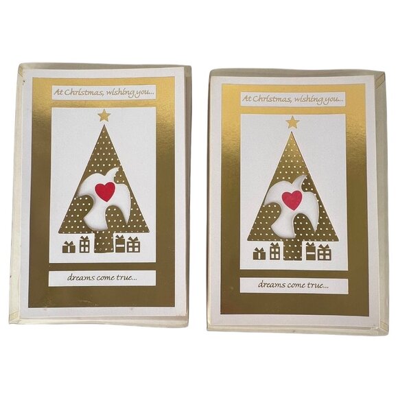 20 Carlton Christmas Cards With Self-Sealing Envelopes Tri Fold - Picture 1 of 6